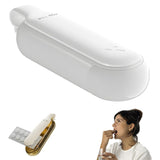 3-in-1 Pill Crusher and Pill Cutter with Storage Compartment for Tablets, Pill Grinder Fine Powder, Pill Cutter Splitter for Small or Large Pills, 1.57x2.36 4.72" x 1.37" x 0.78" Blue