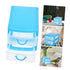 Rectangular Empty torage Box, Plastic Pencil Case, Clear Storage Container for Pencil,Crayon,Sticker,Cosmetics, 1 Pcs, 5.24x2.44x0.98 3.54x5.11x3.14 Blue