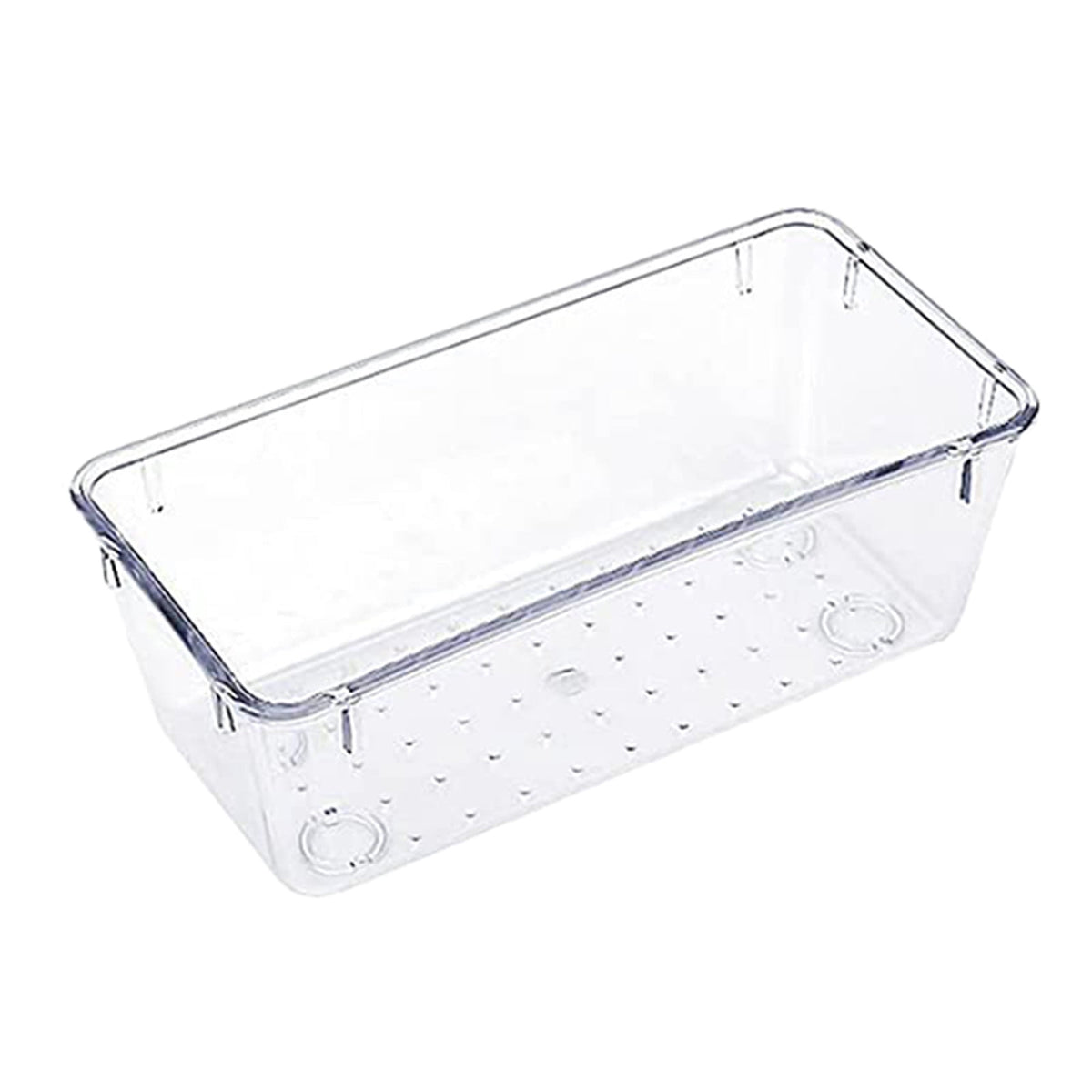 Rectangular Empty torage Box, Plastic Pencil Case, Clear Storage Container for Pencil,Crayon,Sticker,Cosmetics, 1 Pcs, 5.24x2.44x0.98 9.05" x 2.75" x 1.96" Hot Pink