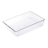 Rectangular Empty torage Box, Plastic Pencil Case, Clear Storage Container for Pencil,Crayon,Sticker,Cosmetics, 1 Pcs, 5.24x2.44x0.98 9.02" x 5.98" x 2.09" Purple
