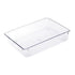 Rectangular Empty torage Box, Plastic Pencil Case, Clear Storage Container for Pencil,Crayon,Sticker,Cosmetics, 1 Pcs, 5.24x2.44x0.98 9.02" x 5.98" x 2.09" Purple
