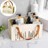 Cotton Woven Basket with PU Leather Handle, Clothes Toys Candy Gifts Cotton Rope Organizer, Living Room Basket Bathroom Shower Storage Laundry Basket, Dog Cat Bed, Fall Basket, 11.02x8.66x4.33 11.02" x 7.09" x 6.5" Green