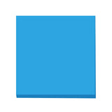 Light blue 3x3 inch sticky note pad with 100 sheets.