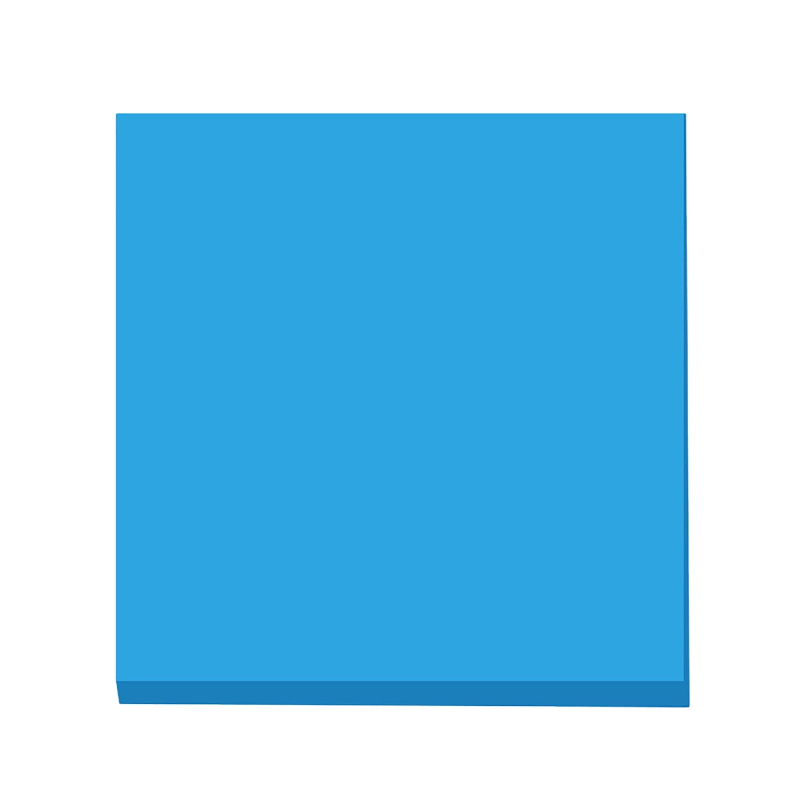 1 Pack Premium Multi-Use Sticky Notes 3x3 in Post Bright Stickies Colorful Super Sticking Power Memo Pads, Strong Adhesive, 100 Sheets/pad, Super Sticking Power Memo Pads(light blue,3x3") Blue