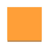 Three 3x3 inch sticky note pads in fluorescent orange, light blue, and yellow.