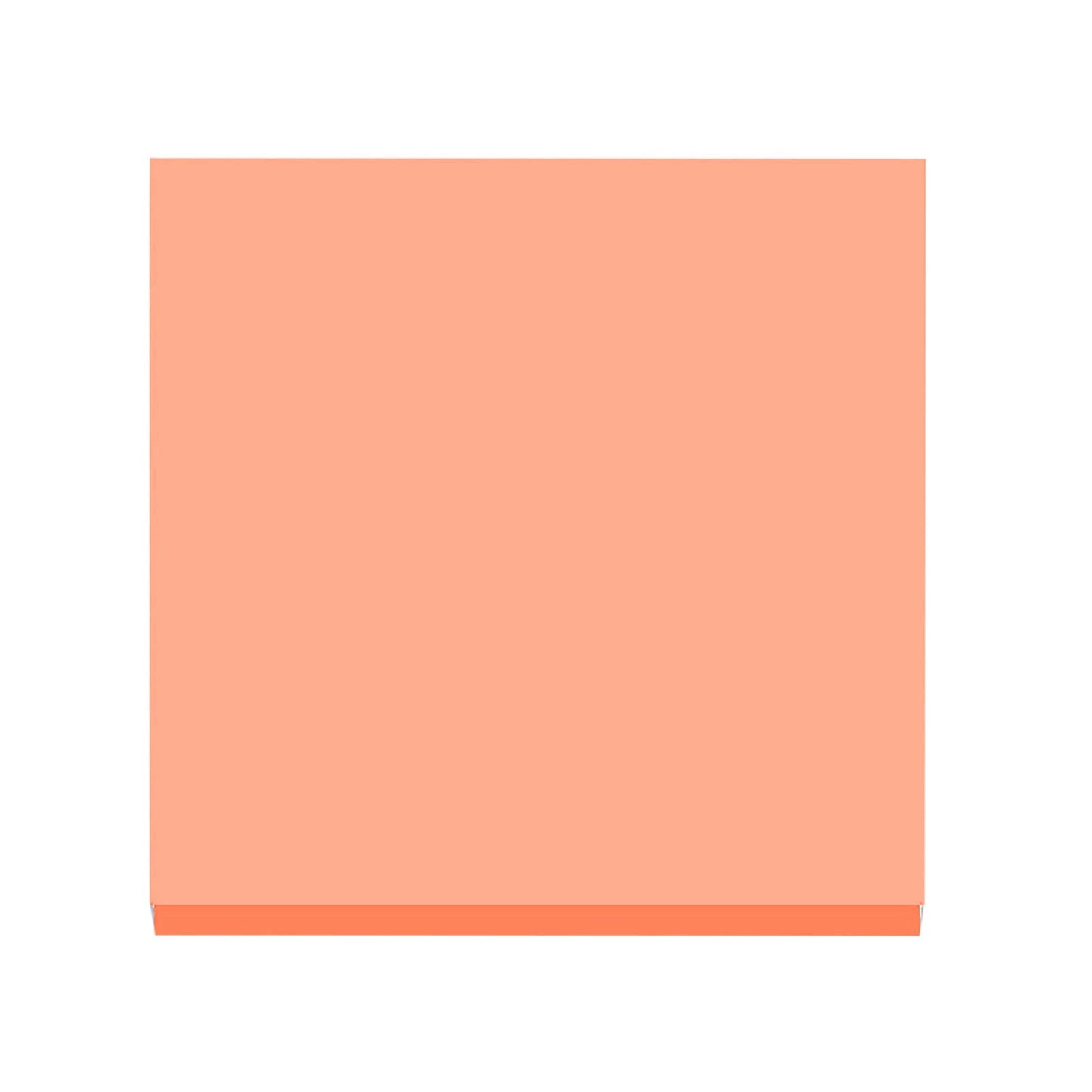 Three 3x3 inch sticky note pads in light blue, fluorescent pink, and yellow.