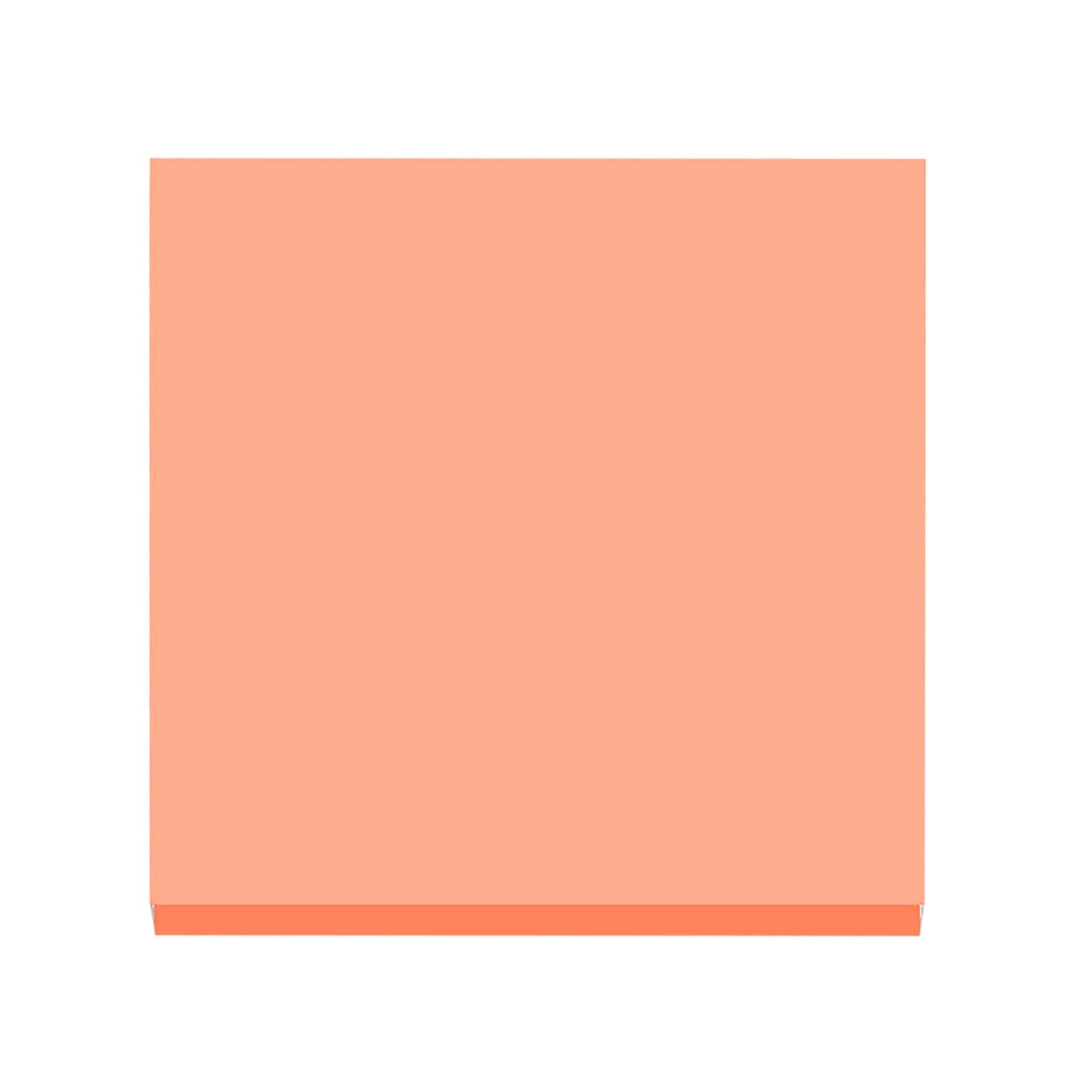 Three 3x3 inch sticky note pads in light blue, fluorescent pink, and yellow.