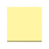 Light blue and yellow 3x3 inch sticky notes, 100 sheets per pad.
