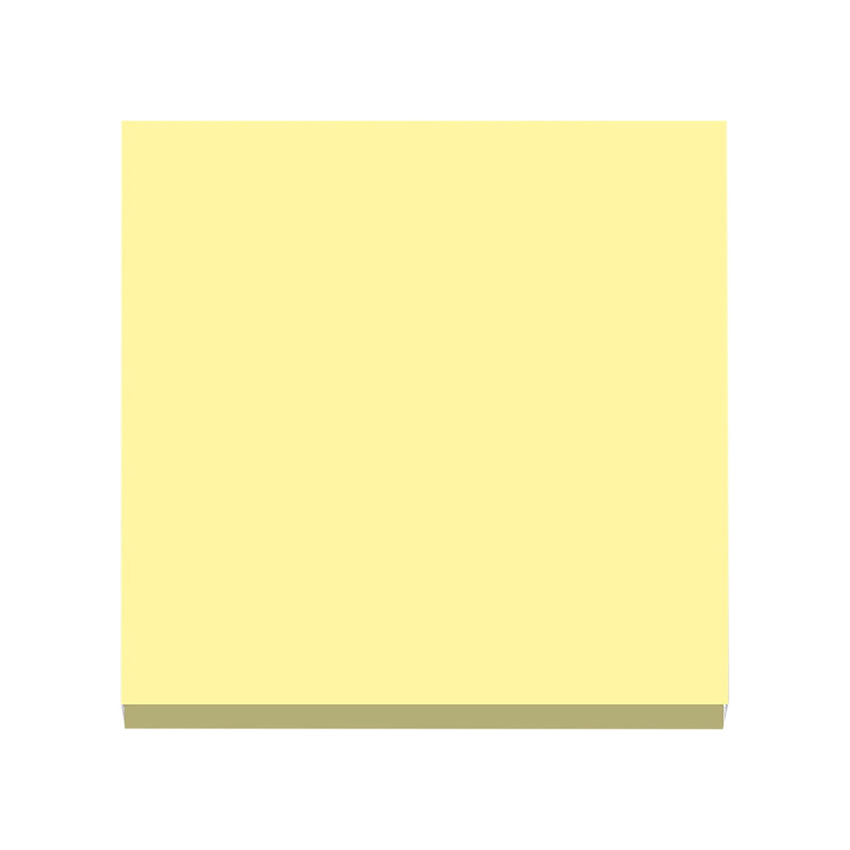 Light blue and yellow 3x3 inch sticky notes, 100 sheets per pad.