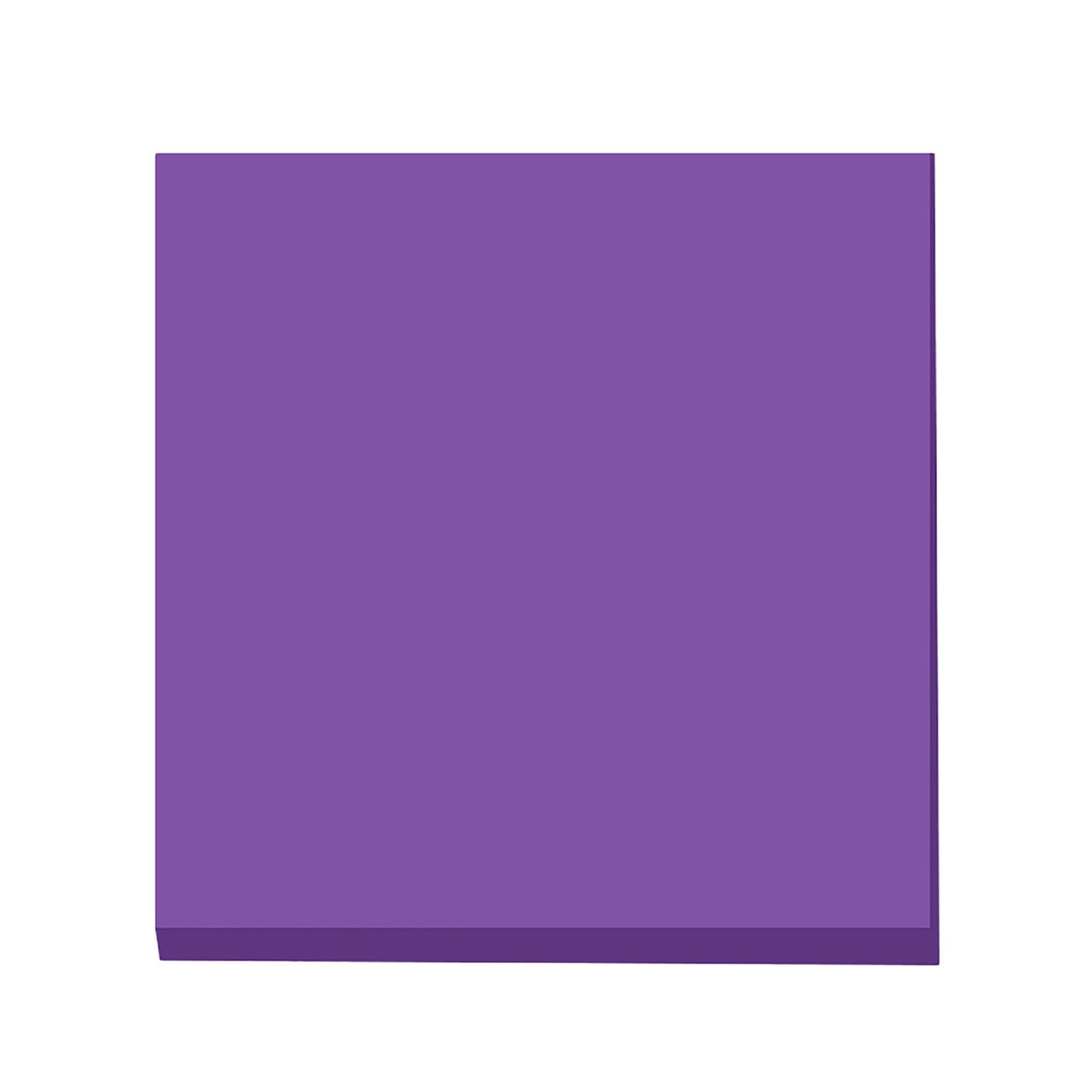 Light blue and purple 3x3 inch sticky notes, 100 sheets per pad.