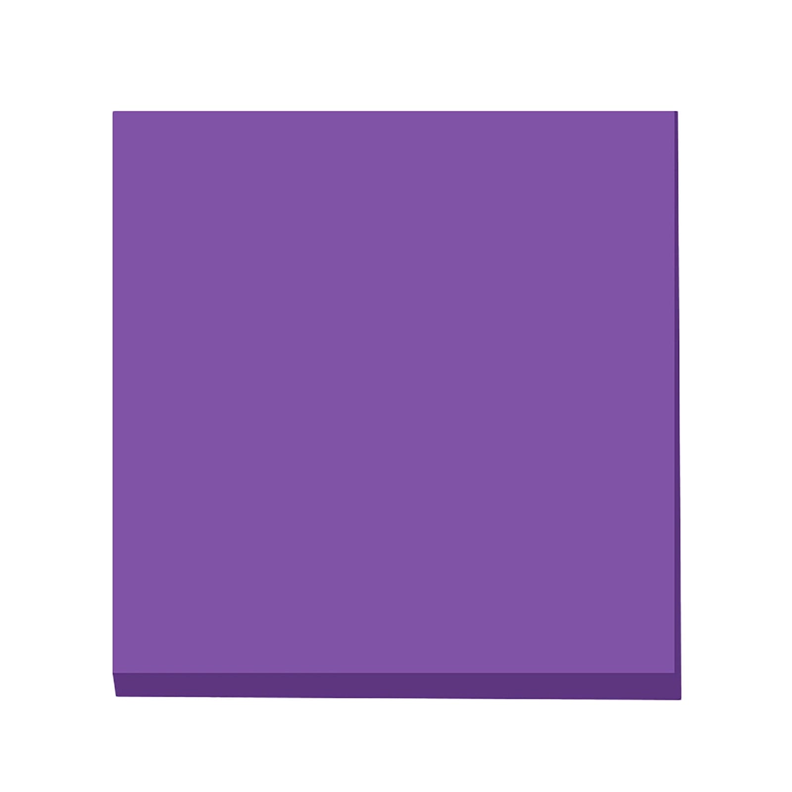 Light blue and purple 3x3 inch sticky notes, 100 sheets per pad.