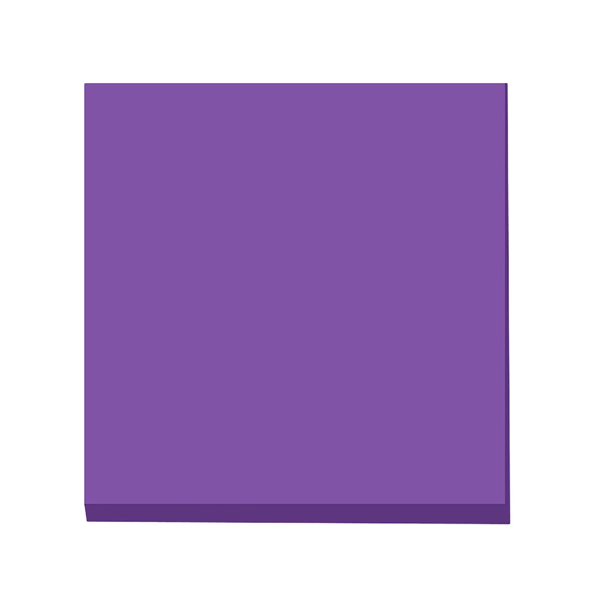 Light blue and purple 3x3 inch sticky notes, 100 sheets per pad.