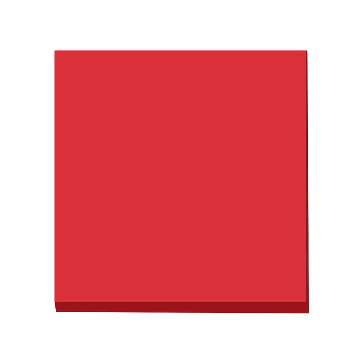 Light blue 3x3 inch sticky notes with red border, 100 sheets per pad.