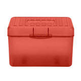 1Pc Index Card Holder,Index Card File with Flip Top,Plastic Card Holders,Note Flash Card Organizer Case,Index Card Holder,Photo Boxes Storage,Notecard Recipe,Holds Ideal for Filing Cards(Red) Red