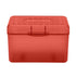 1Pc Index Card Holder,Index Card File with Flip Top,Plastic Card Holders,Note Flash Card Organizer Case,Index Card Holder,Photo Boxes Storage,Notecard Recipe,Holds Ideal for Filing Cards(Red) Red