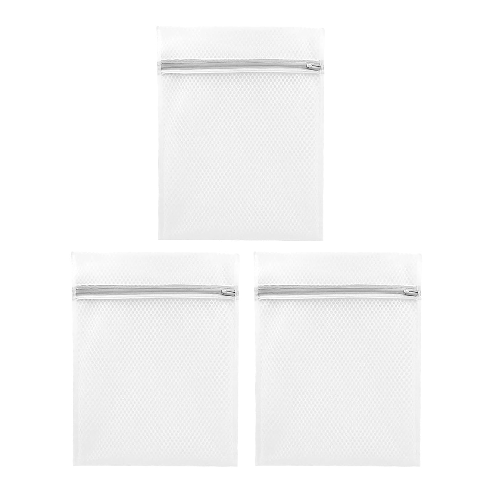 3 Pcs Mesh Laundry Bag For Delicates Wash Bag For Underwear Lingerie Small Premium Fine Mesh Laundry Bags with Sturdy Zipper for Delicates,Travel Storage Organize Bag Laundry Bag,3 Pcs,9.06x11.81 3 Pcs