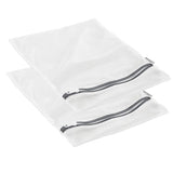 2 Pack 12" x 15" Laundry Mesh Net Washing Bag for Clothes bra Lingerie Socks Underwear,2 Pack Thickened Fine Mesh Gray Zippered Laundry Bags,Protective Wash Bags for Clothes,Laundry Mesh Bags 12" x 15"