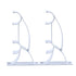 Curtain Rod Bracket, Double Curtain Rod Holder, Heavy Duty Curtain Rod Brackets, Drapery Wall Rods Bracket Holders, Curtain Rod Hooks for 1in Curtain Rods, 2 Pack, 5.12x3.15x0.79 5.12" x 3.15" x 0.79" White