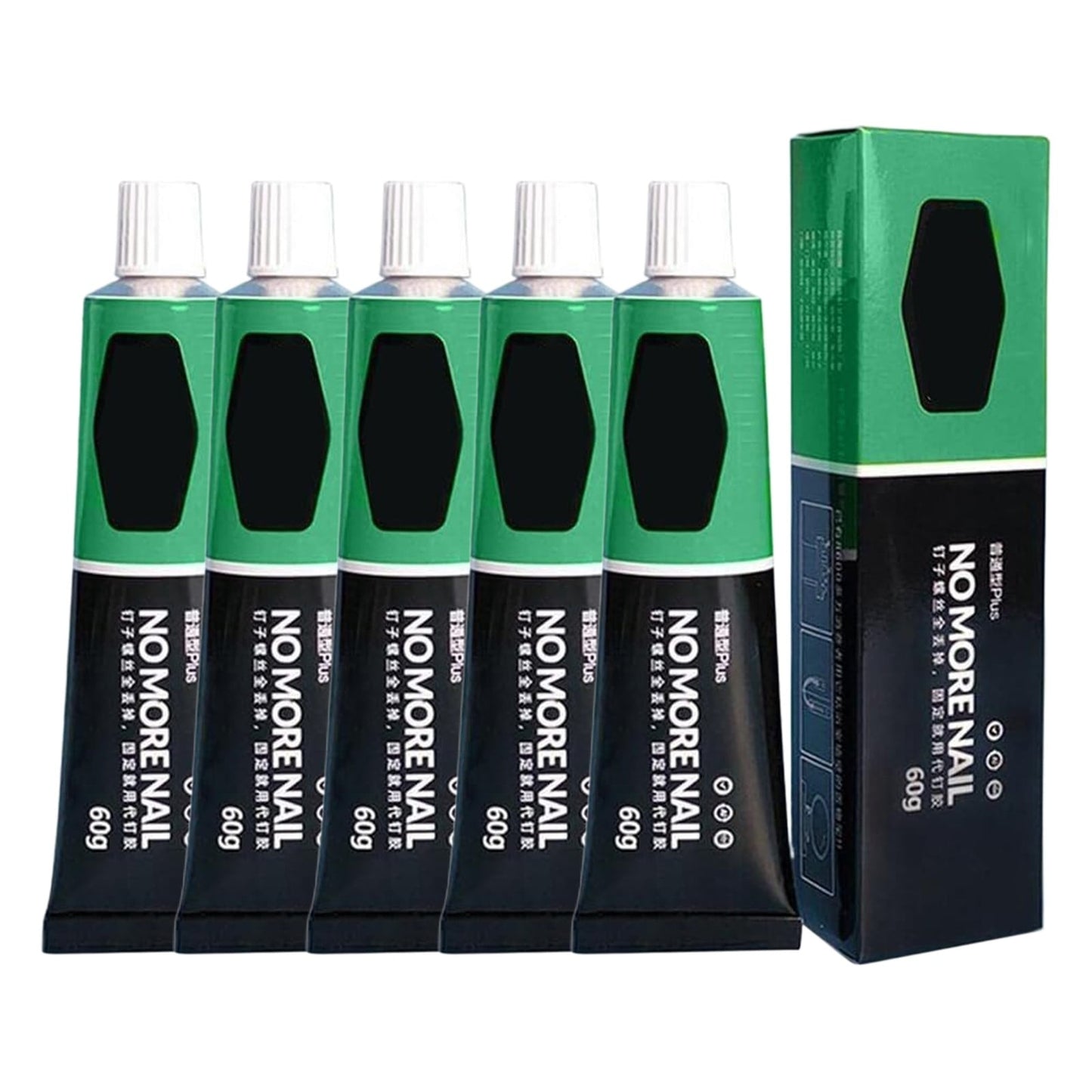 Super Glue for Metal and Stainless Steel 60g - All Purpose Glue, Heavy Duty Waterproof, Heat Resistant, Quick-Dry, Clear Glue for Strong Bonding Between Metals, Other Materials, Jewelry Making(1pc) 5pc