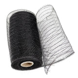 Poly Mesh Ribbon,6x338 Inch,Red Foil Mesh for Wreaths,Swags and Christmas Tree Decoration Ribbli Metallic Mesh Ribbon, Red Foil Mesh for Wreaths, Swags and Christmas Tree Decoration(Z1-Purple) Black