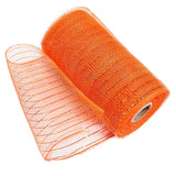Poly Mesh Ribbon,6x338 Inch,Red Foil Mesh for Wreaths,Swags and Christmas Tree Decoration Ribbli Metallic Mesh Ribbon, Red Foil Mesh for Wreaths, Swags and Christmas Tree Decoration(Z1-Purple) Orange