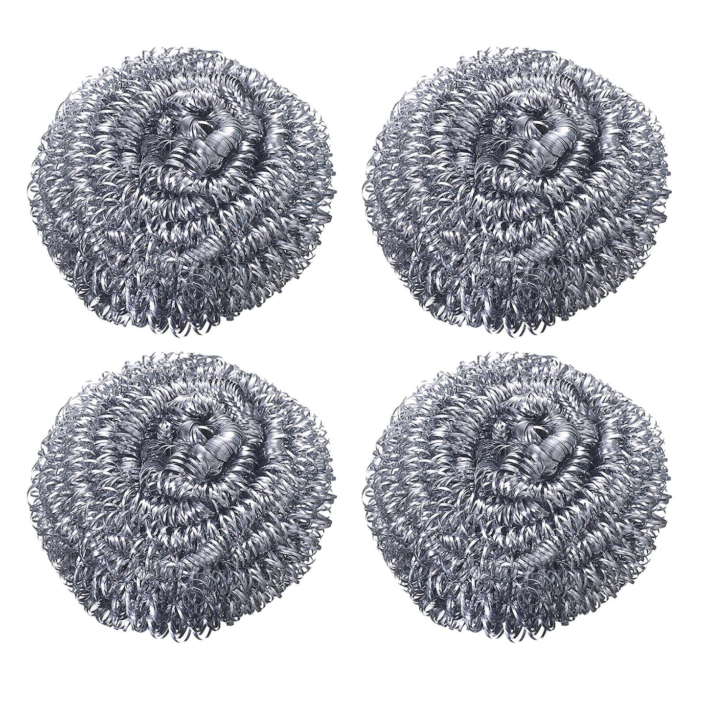 Stainless Steel Scrubbers,Stainless Steel Scourers Sponges ,Stainless Steel Scrubbing Pads,Metal Scouring Pads,Steel Wool Scrubbers For Stoves, Pots, Cooker Hoods, That Are Difficult To Clean 4pcs