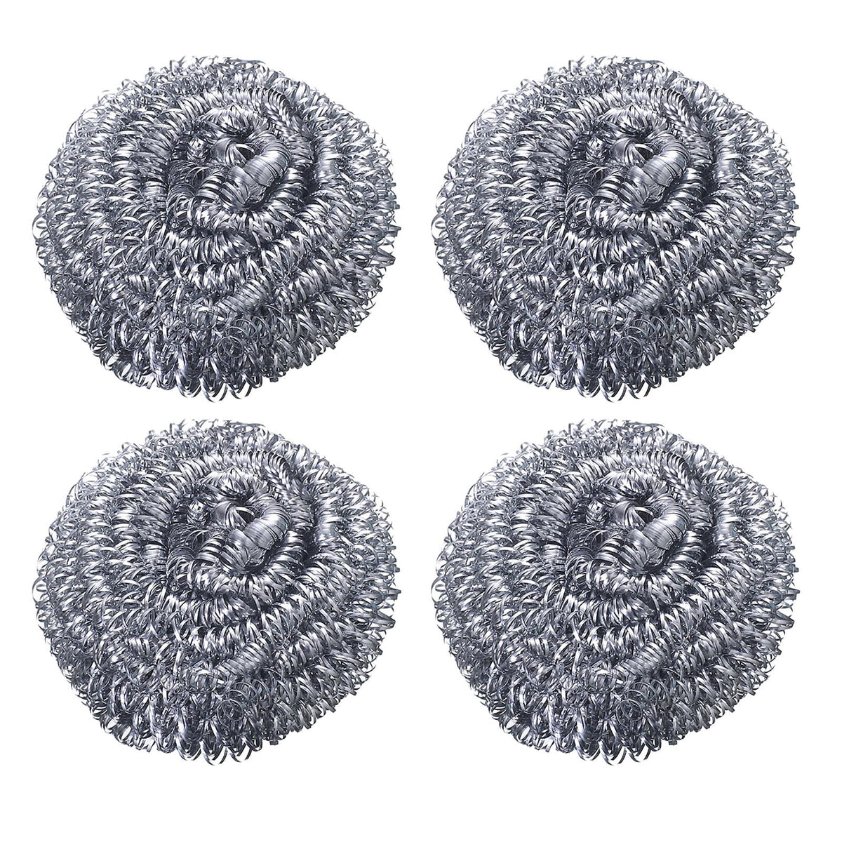 Stainless Steel Scrubbers,Stainless Steel Scourers Sponges ,Stainless Steel Scrubbing Pads,Metal Scouring Pads,Steel Wool Scrubbers For Stoves, Pots, Cooker Hoods, That Are Difficult To Clean 4pcs