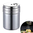 Stainless Steel Spice Shakers, Heavy Duty Salt Sugar Spice Pepper Shaker, Seasoning Cans For Kitchen Cooking and Outdoor Barbecue, 1 Pcs, 3.14x2.28 3.14" x 2.28" Silver