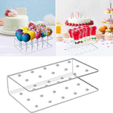 Cake Pop Stand 15 Holes Lollipop Display Stand, Acrylic Clear Cake Pop Holder Lollipop Display for Dessert Table Weddings Birthday Party Halloween Candy Decorative, 6.2x3.5x1.5 6.2" x 3.5" x 1.5" Clear