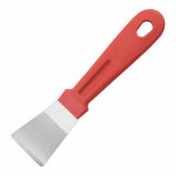 Stainless Steel Scrapers, Multifunctional Scraper Cleaning Tool for Cookware, Stovetop, Adhesive, Oven Racks, Grout, Grill, Glass, Durable Scraper for Kitchen, Home, 1 Pcs, 5.12x1.26 5.12" x 1.26" Red