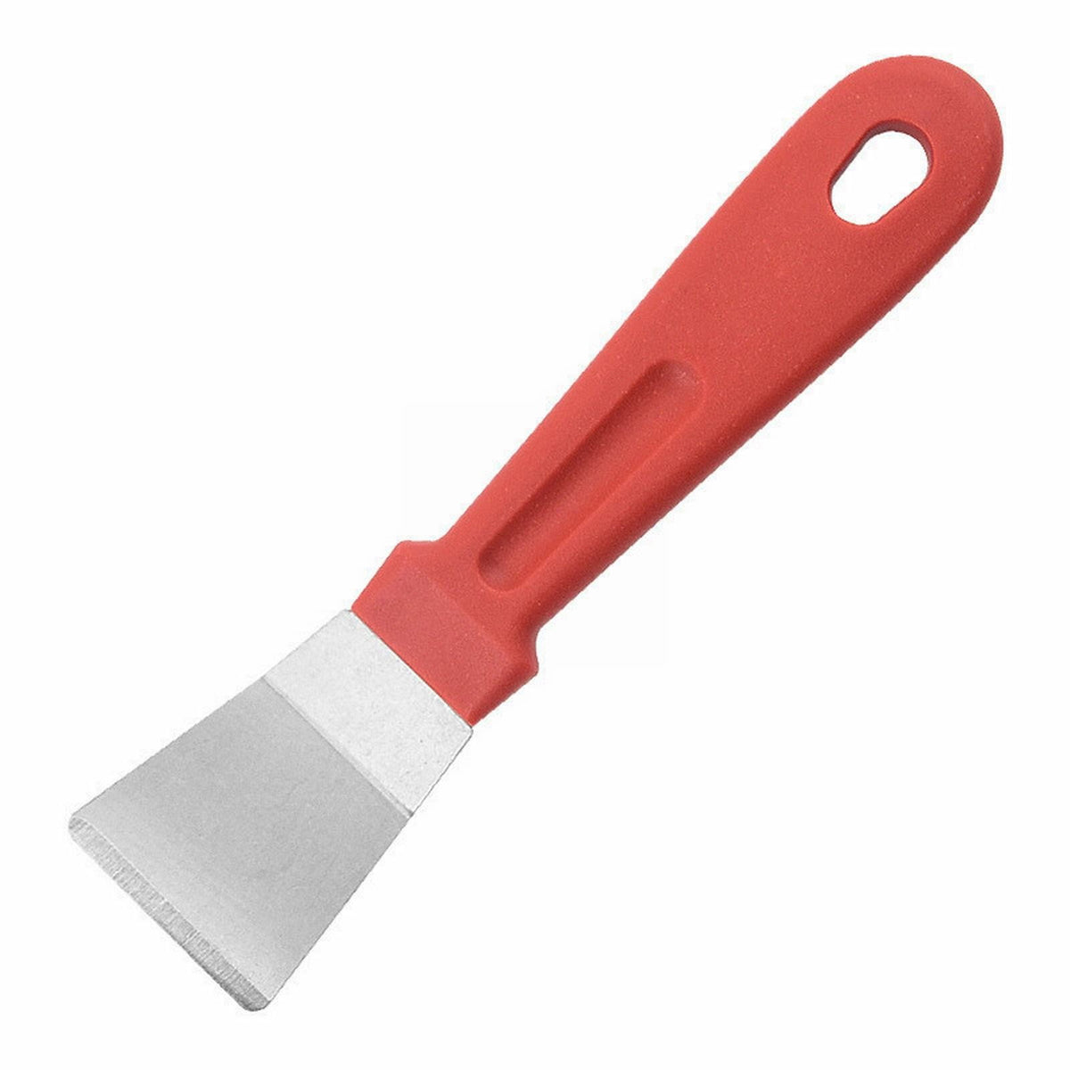 Stainless Steel Scrapers, Multifunctional Scraper Cleaning Tool for Cookware, Stovetop, Adhesive, Oven Racks, Grout, Grill, Glass, Durable Scraper for Kitchen, Home, 1 Pcs, 5.12x1.26 5.12" x 1.26" Red