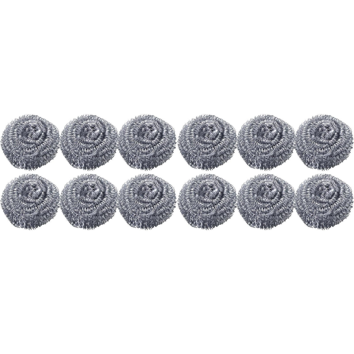 6Pcs Stainless Steel Scrubber,Heavy-Duty Curled Flat Wire Scouring Pad,Steel Wool Scrubber Pads For Cleaning Dishes, Pans, Pots, Ovens, Grills, Sinks - Stainless Steel Scrubbers For Kitchen,6pcs 12PCS
