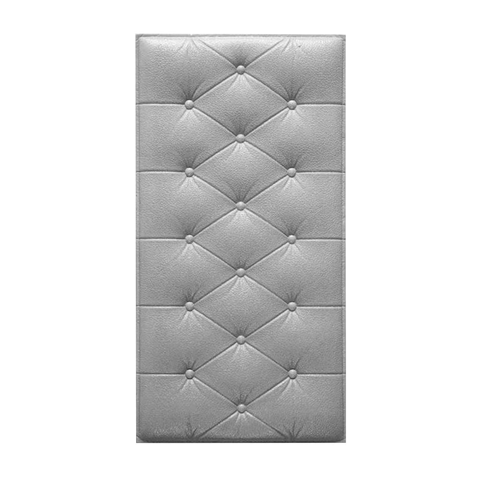 1Pcs 3D Anti Collision Wall Padding For Bedroom,Self Adhesive Peel And Stick Headboard Padded Wall Cushion Upholstered Self-Adhesive Wall Panels Playroom Decorative Protection Panel,A B