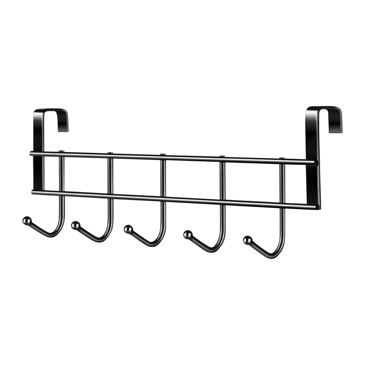 Over The Door Hooks, Door Hanger Hooks For Hanging ,Over The Door Towel Racks With 5 Coat Hook,Over The Door Towel Rack For Kitchen Bathroom Towel Holder Towels Hanger Rack Accessories 2.1 cm