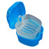 1Pcs Denture Bath Case Cup ,Dental Retainer Cleaner Case, Bath Box Mouthguard Storage Holder,Denture Case Box Holder Storage Soak Container With Strainer Basket For Travel Cleaning,(Dark Blue) Dark Blue