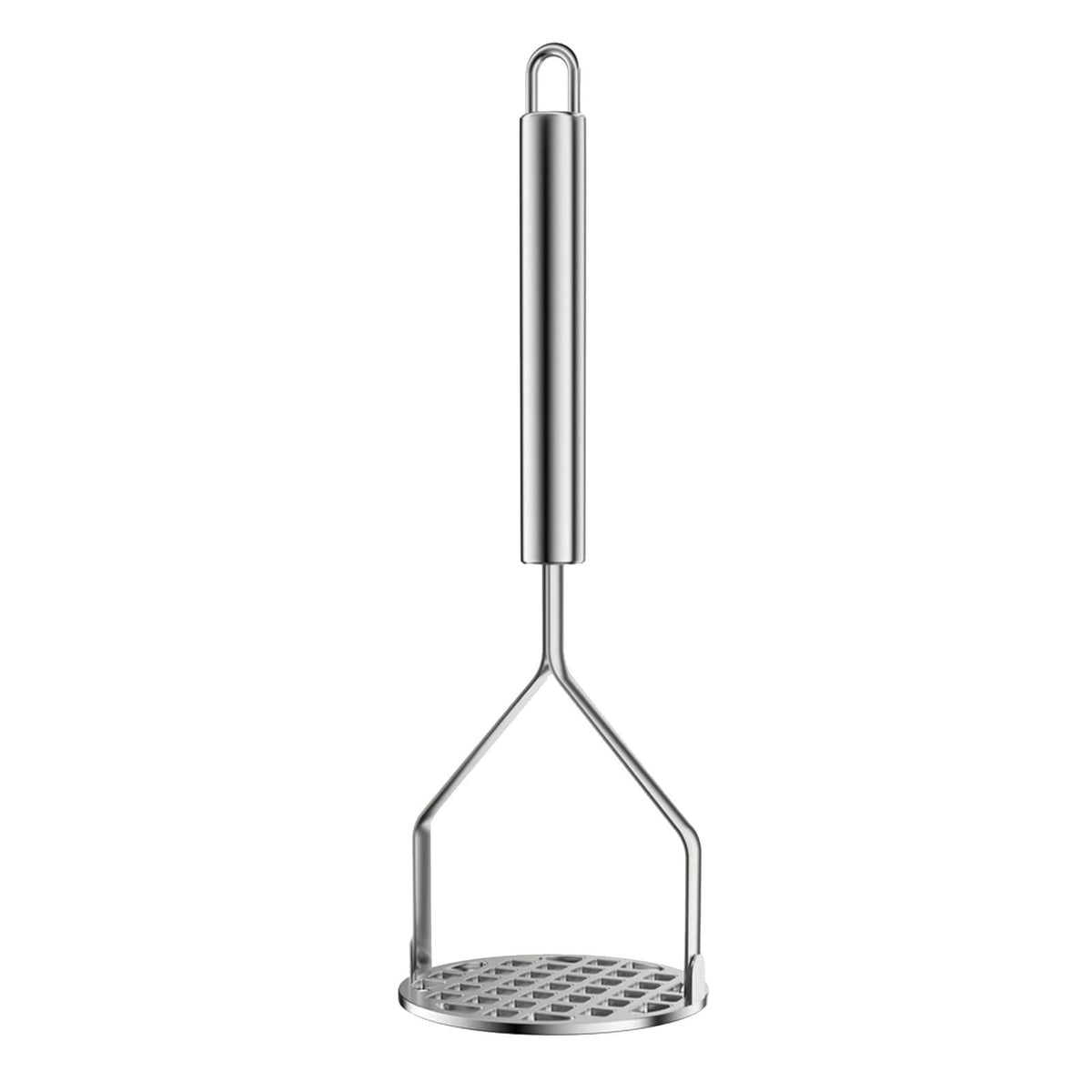 Stainless Steel Potato Masher,Mashed Potato Masher,Labor-Saving Mashing,Heavy Duty Stainless Steel Potato Masher,Food Smasher For Potatoes, Avocados & More,Manual Potato Masher Tool Silver