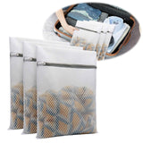 Honeycomb Delicates Bags for Washing Machine, Heavy Duty lingerie bags for Laundry, Travel Storage Organize Bag for Cotton Clothes, Sheet, Shoes, 1 Pcs, 15.75x11.81 11.81" x 15.75" White/3 Pcs