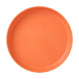 1Pcs Lightweight Mini Plastic Plates, Spit Bone Dishes ,Unbreakable Dinner Dishes Plates,Reusable Plate Dishwasher Microwave Safe, Dinner Plates, Plastic Plates Reusable,Easy To Clean,Green Orange