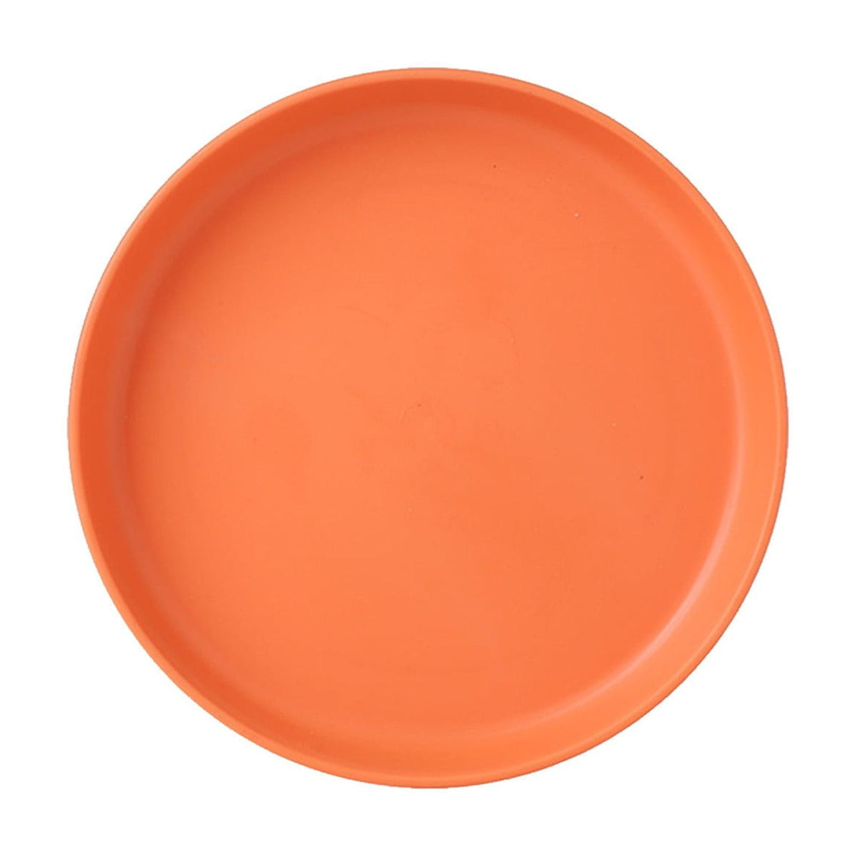 1Pcs Lightweight Mini Plastic Plates, Spit Bone Dishes ,Unbreakable Dinner Dishes Plates,Reusable Plate Dishwasher Microwave Safe, Dinner Plates, Plastic Plates Reusable,Easy To Clean,Green Orange