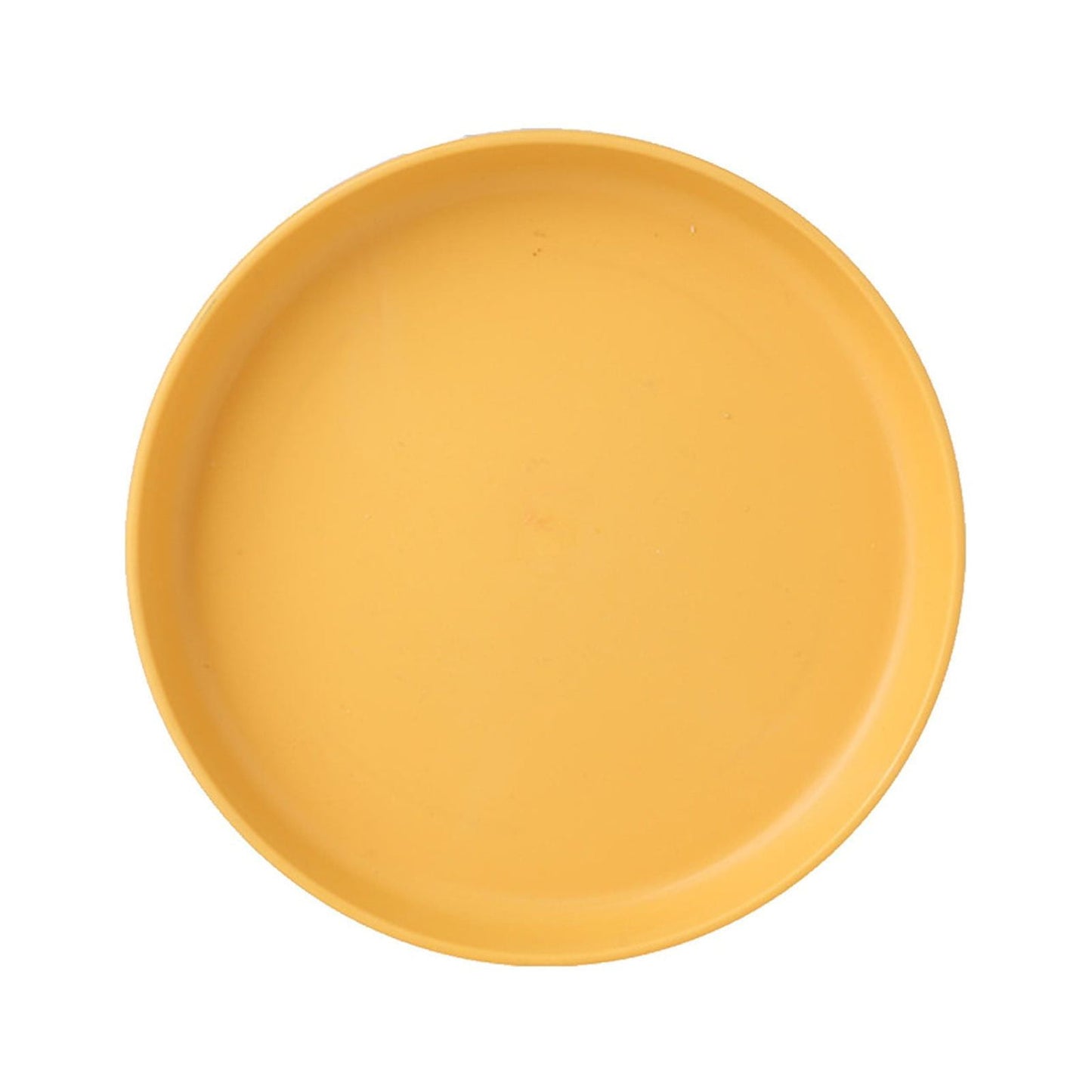 1Pcs Lightweight Mini Plastic Plates, Spit Bone Dishes ,Unbreakable Dinner Dishes Plates,Reusable Plate Dishwasher Microwave Safe, Dinner Plates, Plastic Plates Reusable,Easy To Clean,Green Yellow