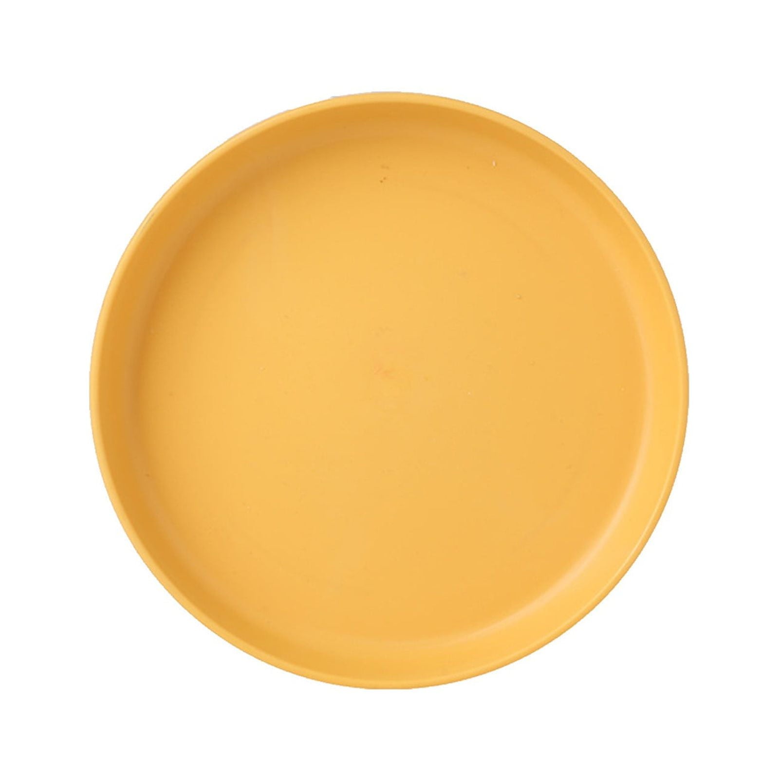 1Pcs Lightweight Mini Plastic Plates, Spit Bone Dishes ,Unbreakable Dinner Dishes Plates,Reusable Plate Dishwasher Microwave Safe, Dinner Plates, Plastic Plates Reusable,Easy To Clean,Green Yellow