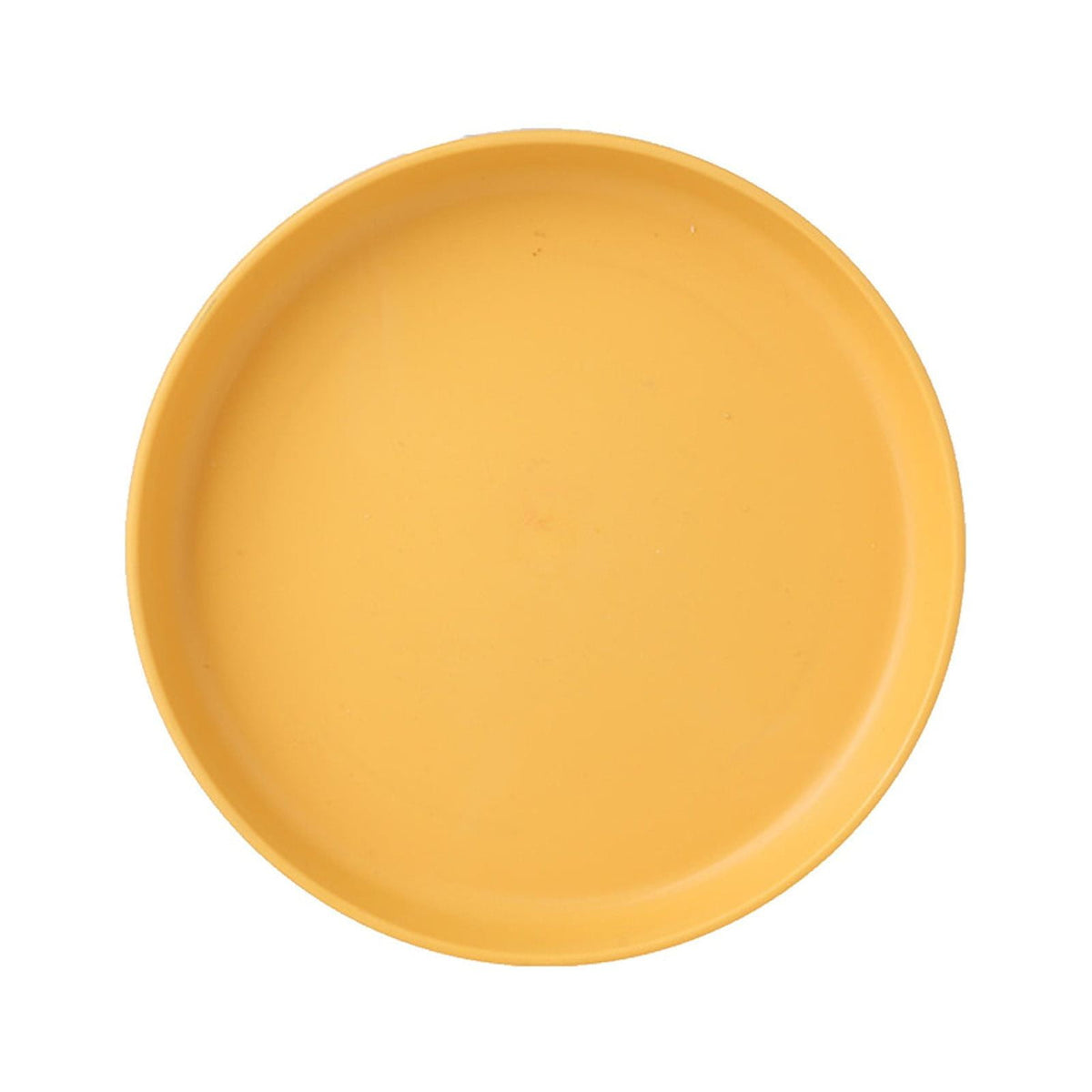 1Pcs Lightweight Mini Plastic Plates, Spit Bone Dishes ,Unbreakable Dinner Dishes Plates,Reusable Plate Dishwasher Microwave Safe, Dinner Plates, Plastic Plates Reusable,Easy To Clean,Green Yellow