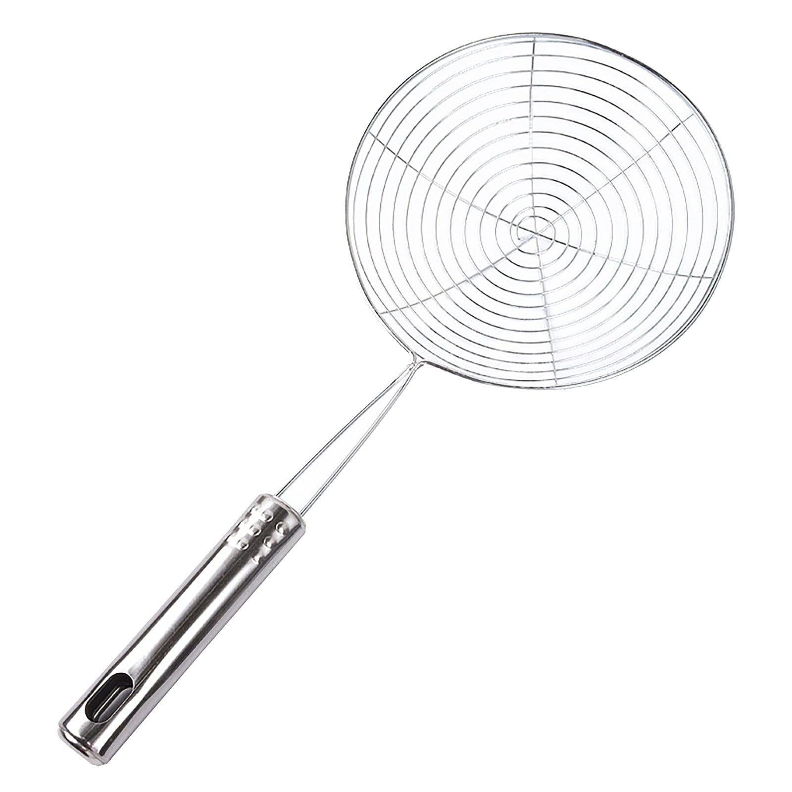 5.4 Inch Stainless Steel Spider Strainer, Pasta Strainer,Stainless Steel Wire Skimmer Spoon With Handle For Kitchen Frying Food, Pasta, Spaghetti, Noodle Spoon,Kitchen Utensils Tools Silver