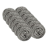 12 Pack Stainless Steel Scourers,Steel Scourers,Metal Wire Sponge Scouring Pads,Steel Wool Scrubber Pad Used For Dishes, Pots, Pans, And Ovens. Easy Scouring For Tough Kitchen Cleaning 12PCS