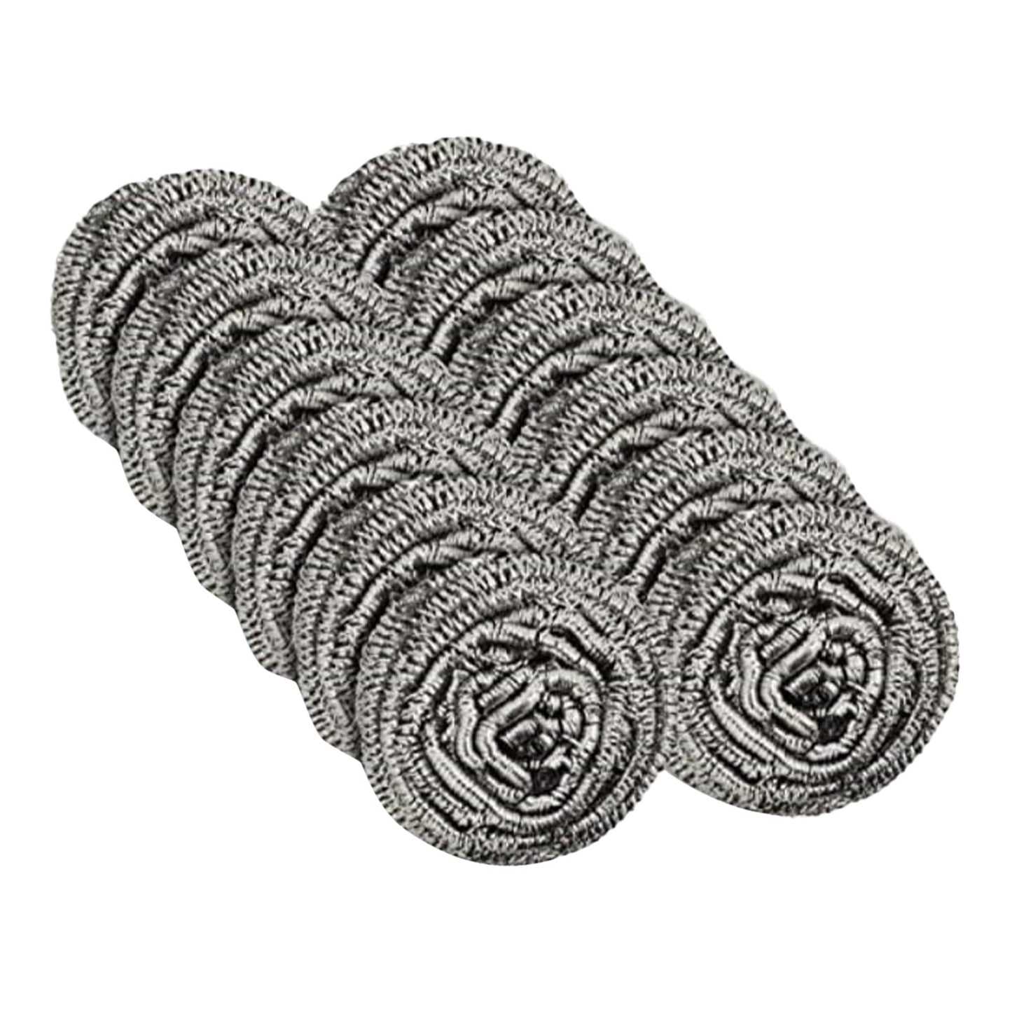 12 Pack Stainless Steel Scourers,Steel Scourers,Metal Wire Sponge Scouring Pads,Steel Wool Scrubber Pad Used For Dishes, Pots, Pans, And Ovens. Easy Scouring For Tough Kitchen Cleaning,12PCS 24PCS
