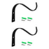Hanging Plant Bracket, Heavy Duty Metal Wall Hooks, Decorative Plant Hangers for Outdoor Hanging Bird Feeders, Wind Chimes, Plant Baskets, 1 Pcs, 4.5x3.54 4.5" x 3.54" Black/2 Pcs