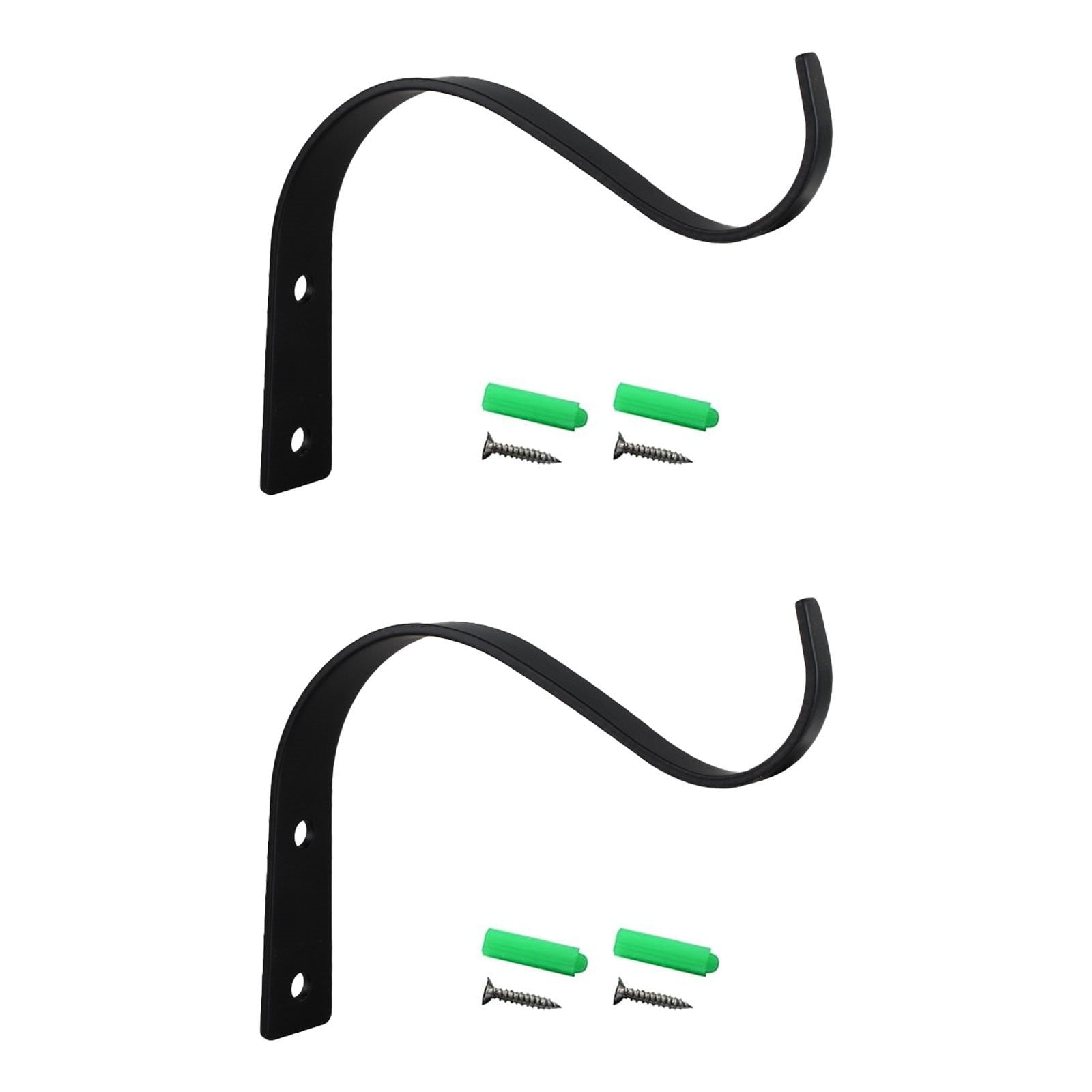 Hanging Plant Bracket, Heavy Duty Metal Wall Hooks, Decorative Plant Hangers for Outdoor Hanging Bird Feeders, Wind Chimes, Plant Baskets, 1 Pcs, 4.5x3.54 4.5" x 3.54" White/1 Pcs