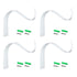 4.5 Inch Plant Hanger,Sturdy Hanging Plant Bracket Hooks Outdoor,Plant Hangers,Plant Hanger Bracket,Bird Feeder Hanger for Bird Feeders, Planters, Lanterns, Wind Chimes Indoor Outdoor,(Black,1 PCS) 4 PCS White