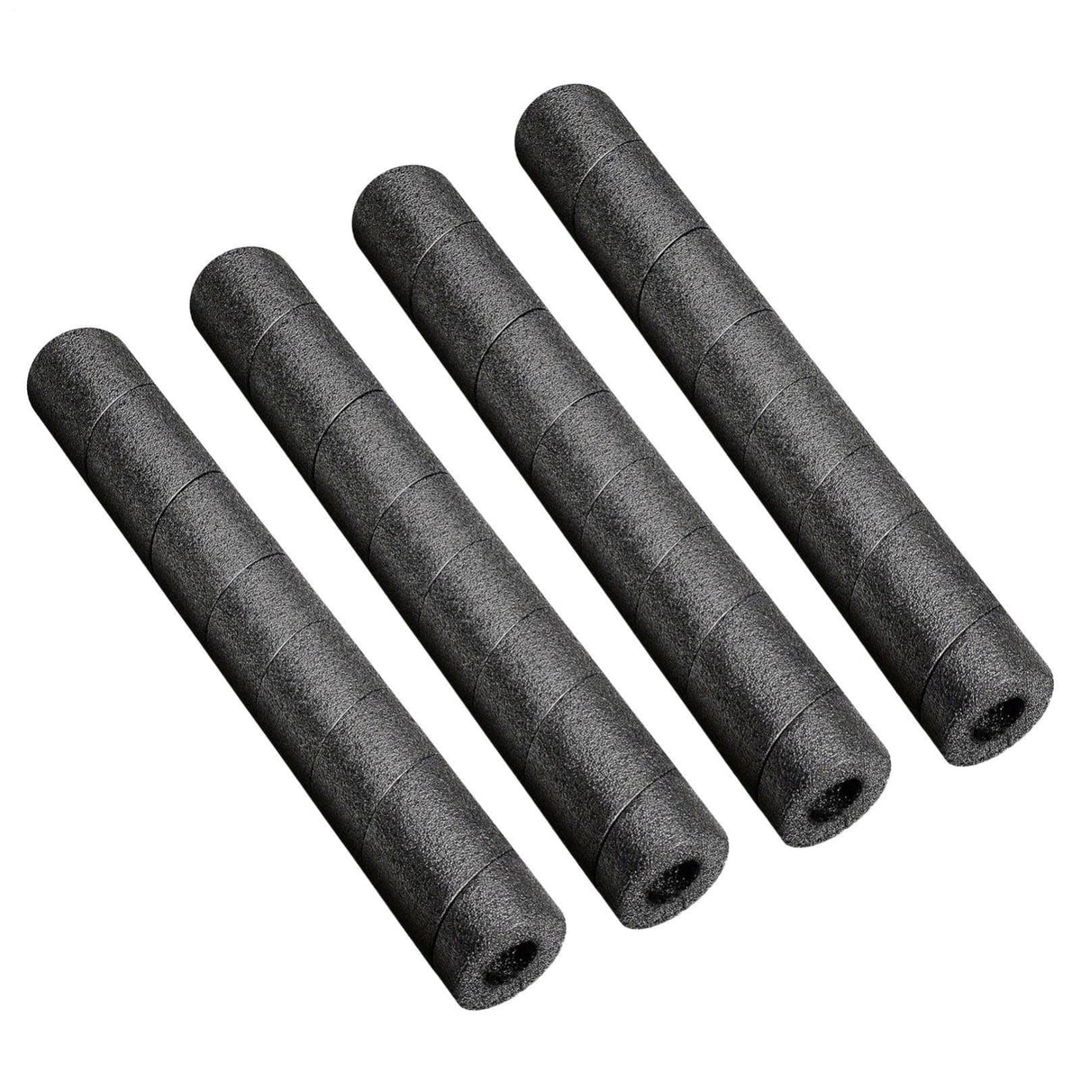 4 Pack Elbow Pipe Insulation Foam Tube,1/2 " ID Pipe Insulation Foam Tube,Outdoor Wrap Black Pipe Covers,Elbow Insulation Tubing Water Foam Covers for Outdoor Winter Irrigation, Sprinkler(Black) Black