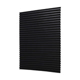 Window Blinds Cordless Blackout, No Drill Cut to Size Clip On Stick On Self Adhesive Temporary Blinds Pleated Paper Blinds Fits Blinds Window Roller for Bathroom Kitchen Living Room(Black90x150cm) Black90x180cm